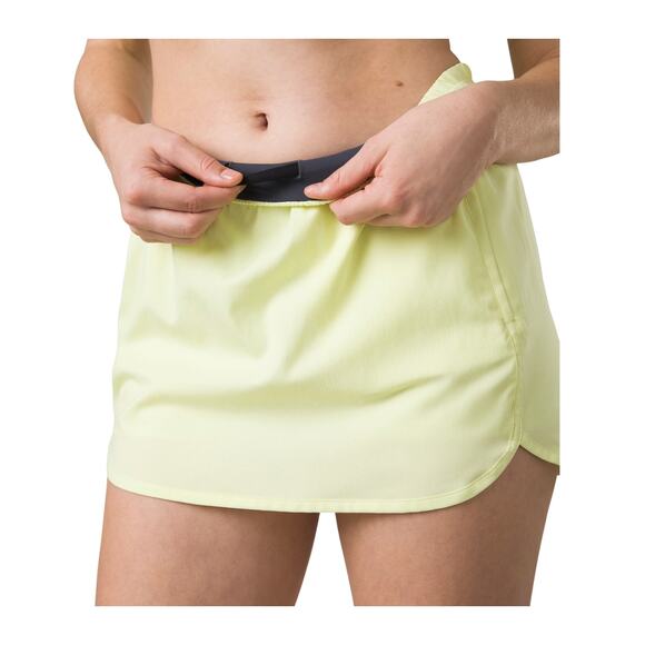 NWT prAna Peak to Pavement Skort Lime Squeeze Neon Small - Picture 5 of 7